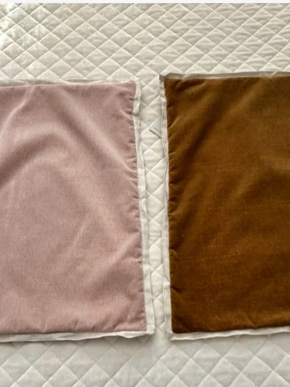 West Elm Velvet Pillow Covers (2)
